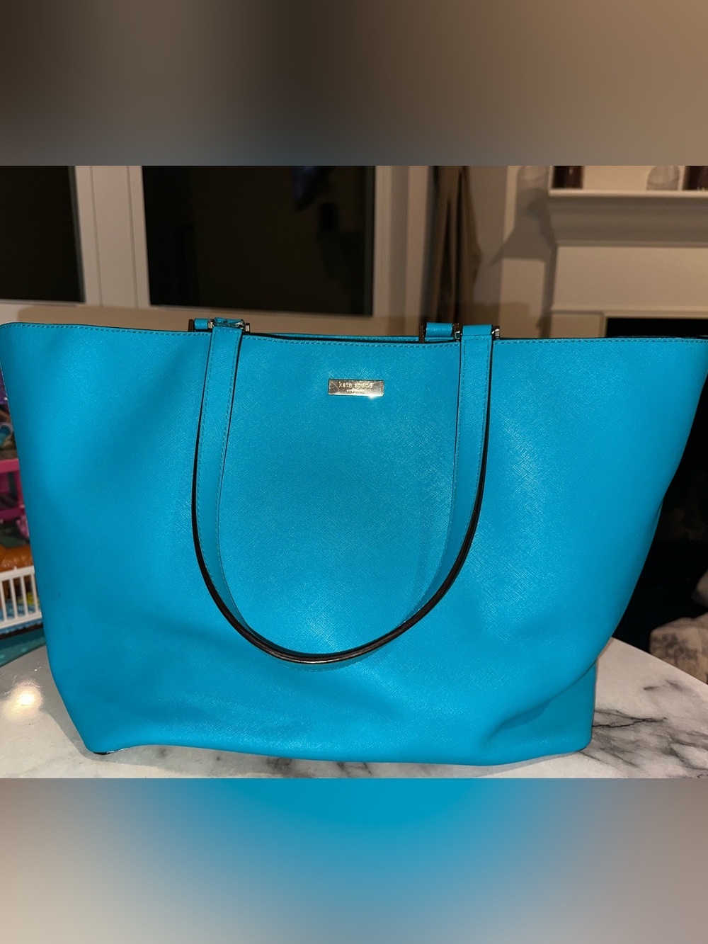 kate spade Teal Structured Tote